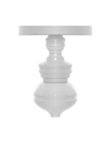 Lámpara LOUVRE, sobremesa, blanca, pantalla blanca