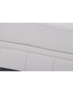 Sofá CHESTER, 2 plazas, similpiel blanca