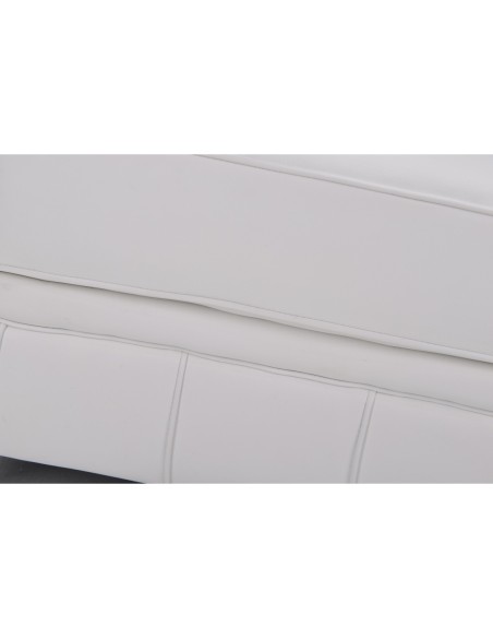 Sofá CHESTER, 2 plazas, similpiel blanca