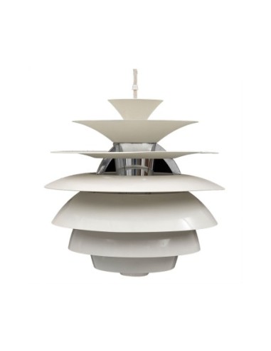 Lámpara CYGNY, aluminio, blanca, 40 cms de diámetro