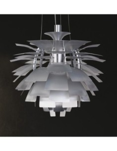 Lámpara ARTIC, aluminio, plata, 48 cms. de diámetro