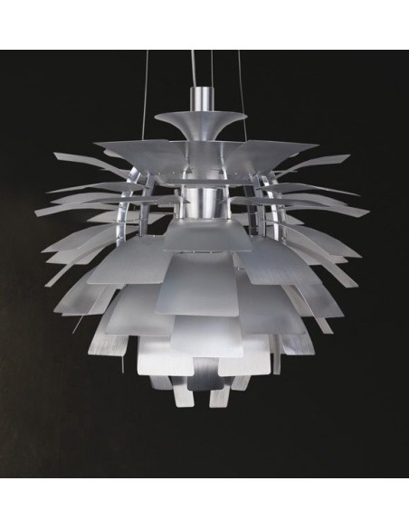 Lámpara ARTIC, aluminio, plata, 48 cms. de diámetro