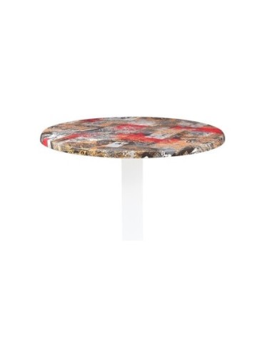 Mesa EBRO, negra, base de 72 cms y tapa de 60 cms. Color a elegir