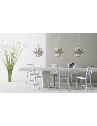 Lámpara ARTIC, aluminio, plata, 60 cms. de diámetro