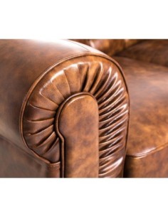 Sofá CHESTER, 3 plazas, similpiel cuero viejo 2