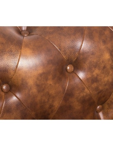 Sofá CHESTER, 3 plazas, similpiel cuero viejo