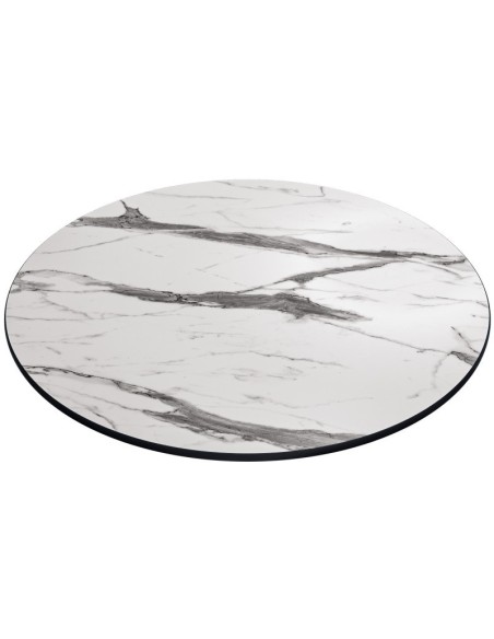 Mesa KARNAK, acero inox., tapa de 70 cms. Color a elegir