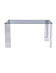 Mesa BETSY, acero inoxidable, cristal templado, 160x90 cms 2