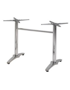 Base de mesa ROMA, rectangular, inoxidable y aluminio ( Ver también 110.BROMART )