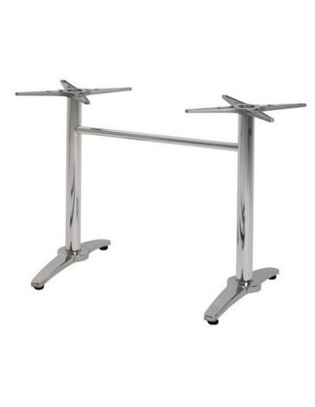 Base de mesa ROMA, rectangular, inoxidable y aluminio ( Ver también 110.BROMART )