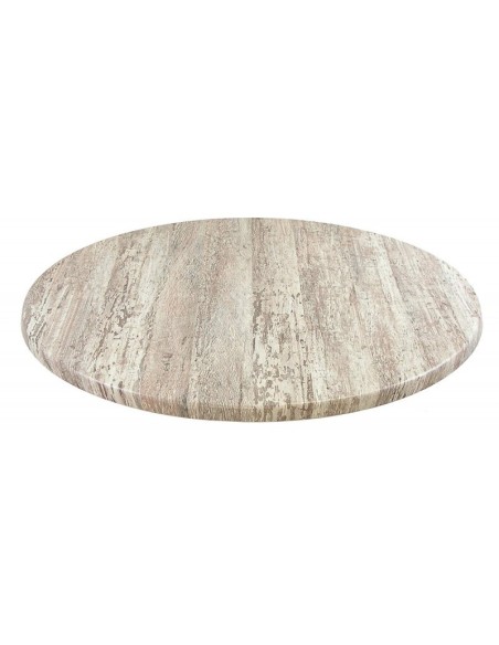 Mesa KARNAK, acero inox., tapa de 60 cms. Color a elegir