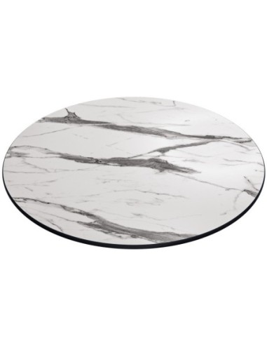 Mesa KARNAK, acero inox., tapa de 70 cms. Color a elegir