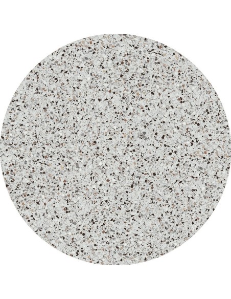 Mesa KARNAK, acero inox., tapa de 70 cms. Color a elegir