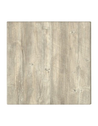 Mesa KARNAK, acero inox., tapa de 70x70 cms. Color a elegir