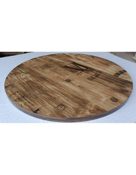 Mesa KARNAK, acero inox., tapa de 60 cms. Color a elegir