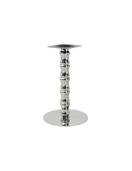 Mesa KARNAK, acero inox., tapa de 70 cms. Color a elegir