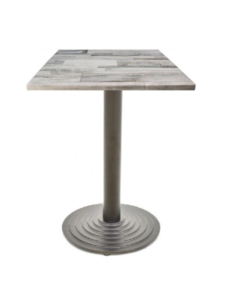 Mesa EBRO, negra, base de 72 cms y tapa de 80x80 cms. Color a elegir