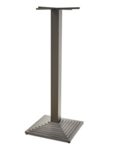 Base de mesa ELBA, alta, negra, base de 44 x 44 cms, altura 110 cms