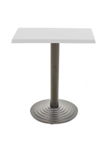 Mesa EBRO, negra, base de 72 cms y tapa de 70x70 cms. Color a elegir