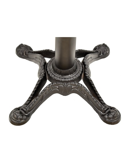 Base de mesa RÓDANO, alta, fundición, negra, base de 58 x 58 cms, altura 110 cms