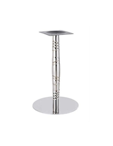 Mesa LUXOR, acero inox., tapa de 60 cms. Color a elegir