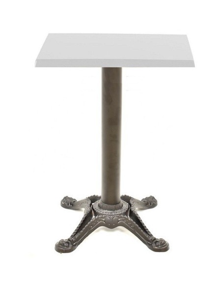 Mesa RODANO, negra, base de 75 cms y tapa de 60x60 cms. Color a elegir