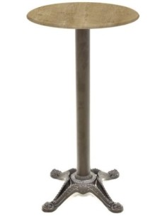 Mesa alta RODANO, negra, base 110 cms y tapa de 60 cms. Color a elegir