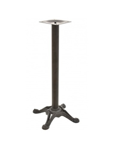 Mesa alta RODANO, negra, base 110 cms y tapa de 70 cms. Color a elegir