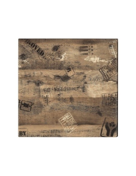 Mesa alta RODANO, negra, base 110 cms y tapa de 60x60 cms. Color a elegir