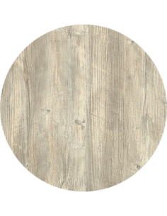 Tablero de mesa Werzalit Alemania, PONDEROSA BLANCO 178, 70 cms de diámetro*. 2