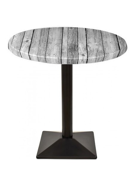 Mesa SOHO, negra, base de 72 cms y tapa de 70 cms. Color a elegir