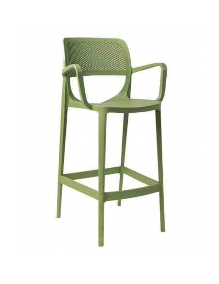Taburete VERDI, polipropileno verde