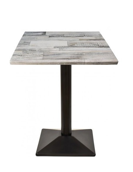 Mesa SOHO, negra, base de 72 cms y tapa de 60x60 cms. Color a elegir
