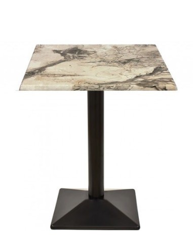 Mesa SOHO, negra, base de 72 cms y tapa de 60x60 cms. Color a elegir