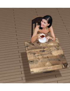 Tablero de mesa Werzalit SM, EX WORKS 122, 70 x 70 cms* 2