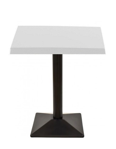 Mesa SOHO, negra, base de 72 cms y tapa de 70x70 cms. Color a elegir
