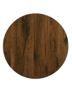 Tablero de mesa Werzalit-SM, ROBLE ANTIGUO 316, 60 cms de diámetro*.