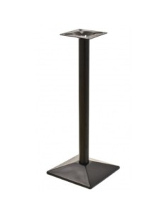 Mesa SOHO, alta, negra, base de 110 cms y tapa de 70x70 cms. Color a elegir