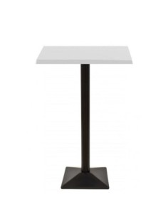 Mesa SOHO, alta, negra, base de 110 cms y tapa de 70x70 cms. Color a elegir 2