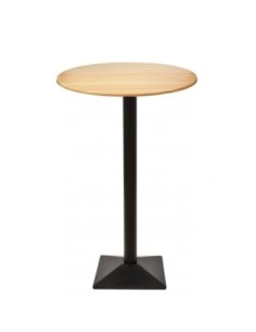 Mesa SOHO, alta, negra, base de 110 cms y tapa de 60 cms. Color a elegir 2