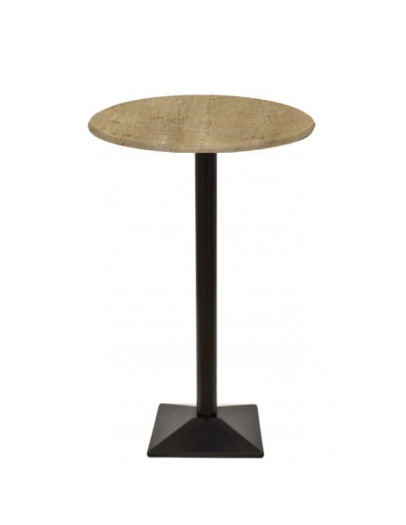 Mesa SOHO, alta, negra, base de 110 cms y tapa de 70 cms. Color a elegir