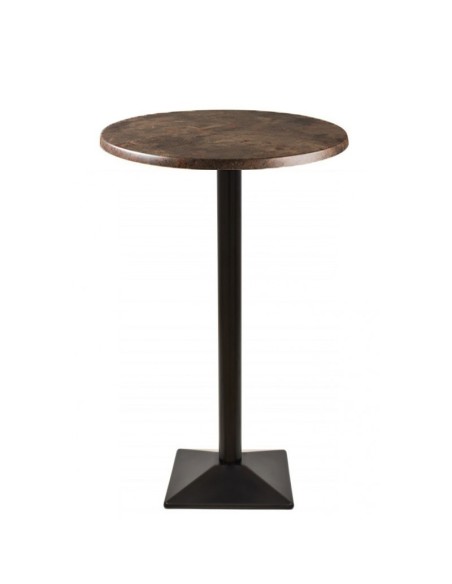 Mesa SOHO, alta, negra, base de 110 cms y tapa de 70 cms. Color a elegir