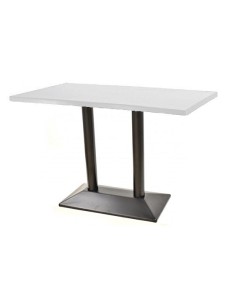 Mesa SOHO, negra, base rectangular y tapa de 120x80 cms. Color a elegir 2