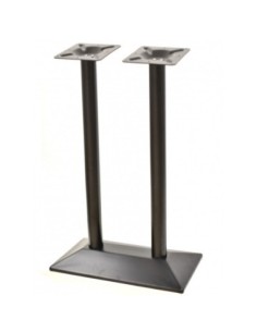 Mesa SOHO, alta, negra, base rectangular y tapa de 120x80 cms. Color a elegir