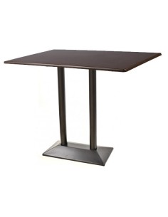 Mesa SOHO, alta, negra, base rectangular y tapa de 120x80 cms. Color a elegir 2