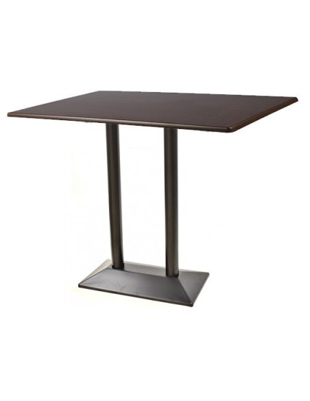 Mesa SOHO, alta, negra, base rectangular y tapa de 120x80 cms. Color a elegir