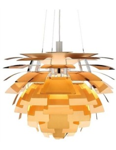 Lámpara ARTIC, aluminio, dorada, 60 cms. de diámetro