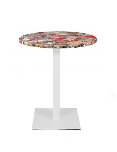 Mesa BEVERLY, base de 72 cms y tapa de 60 cms. Color a elegir