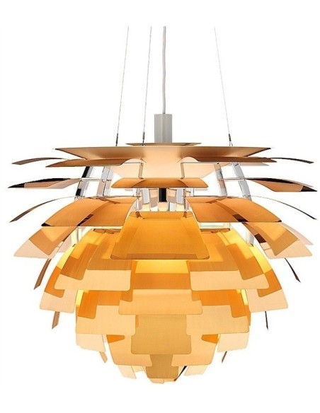 Lámpara ARTIC, aluminio, dorada, 70 cms. de diámetro