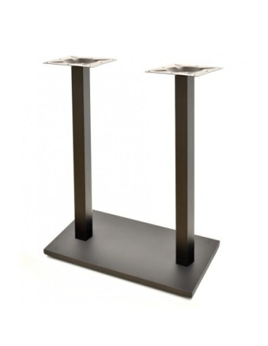 Mesa BEVERLY, alta, negra, base rectangular de 115 cms y tapa de 110x70 cms. Color a elegir